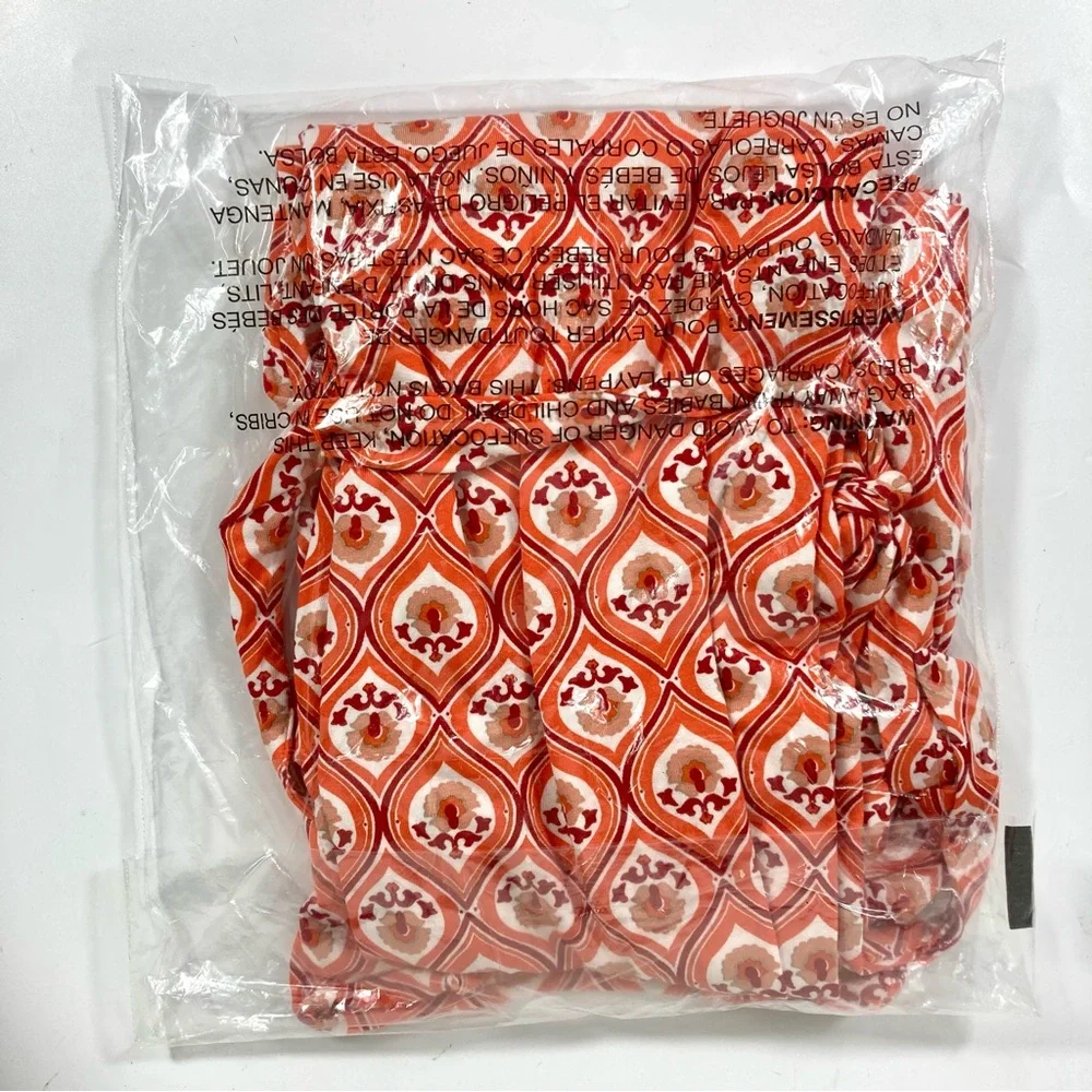 *SOLD* Boden Knot Detail Jersey Mini Dress Geo Cascade Size 2 - Picture 8 of 12